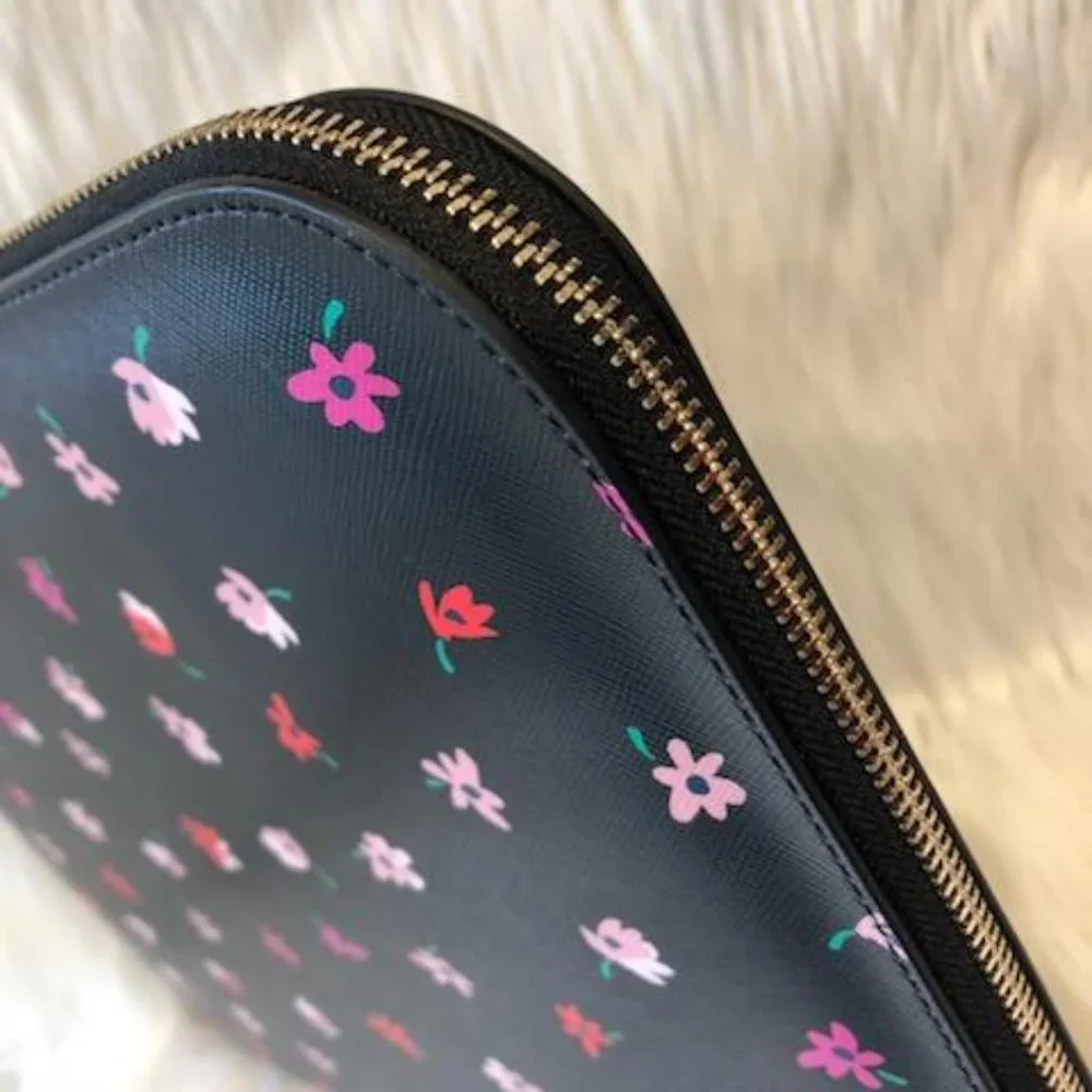 Kate Spade Black w/ Floral Laptop Sleeve